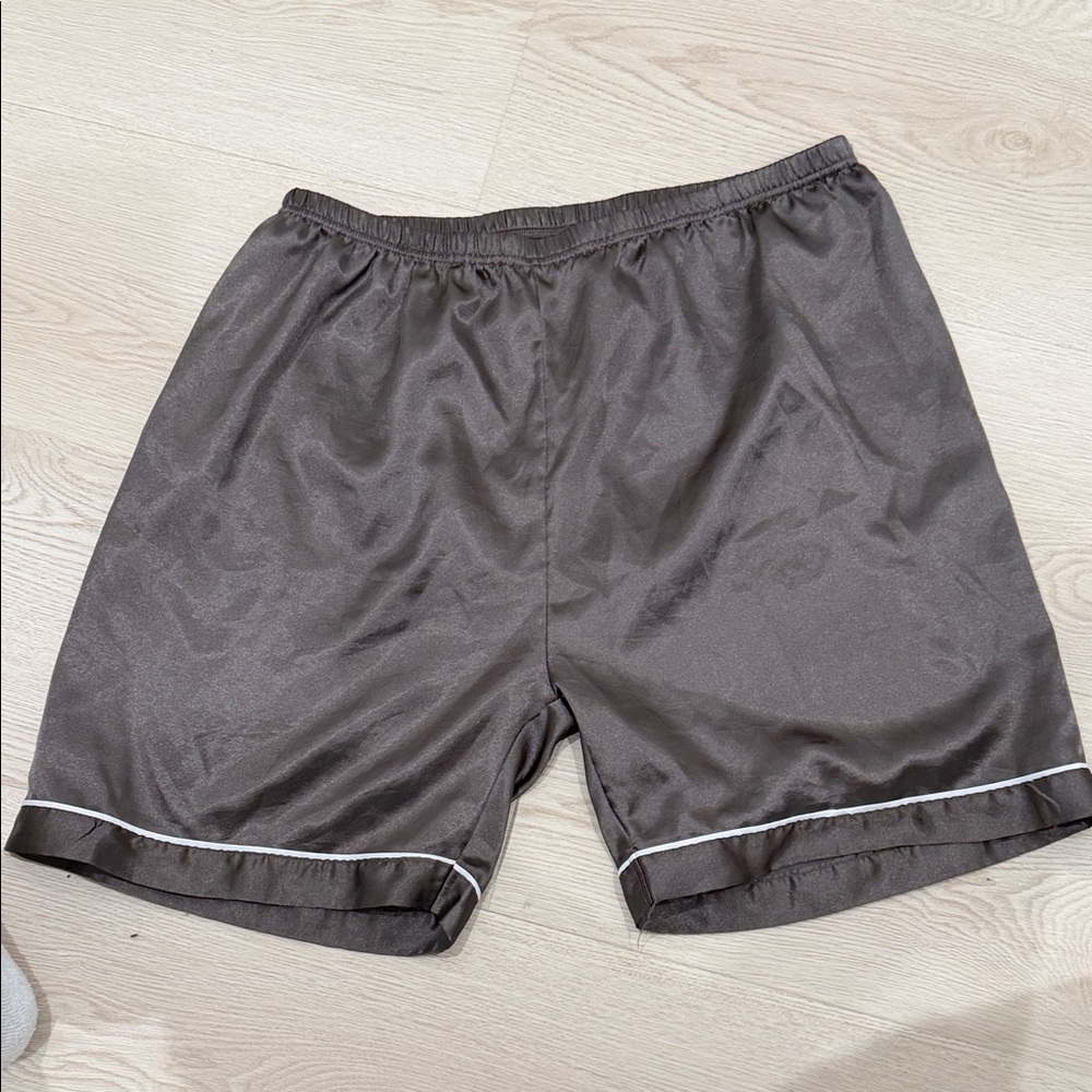 SilkLand Men's Dark Brown Athletic Shorts